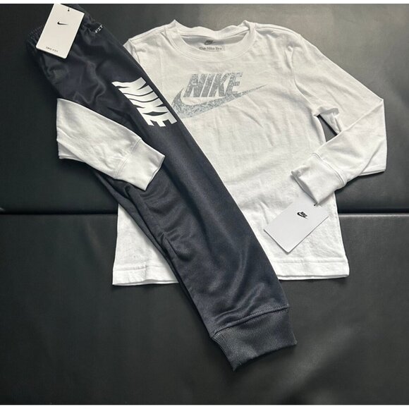 NWT Nike Jogger & Long Sleeve Tee Set Boys Size 7